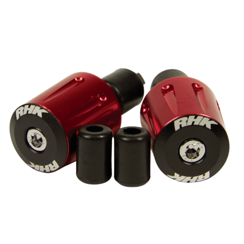 RHK Red Heavy Duty Handlebar Bar Ends