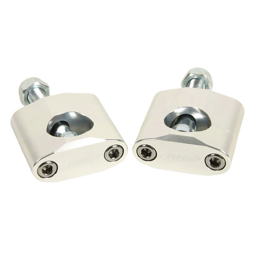 RHK Universal 1 1/8 Rubber M12 Bolt 20mm Silver (RHKBMS-02) Handlebar Mount