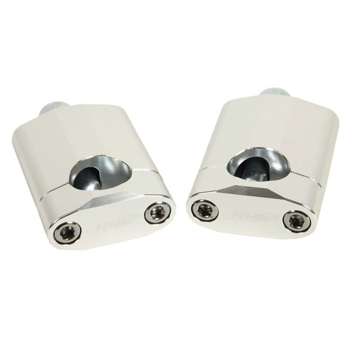 RHK Universal 1 1/8 Rubber M12 Bolt 60mm Silver (RHKBMS-04) Handlebar Mount