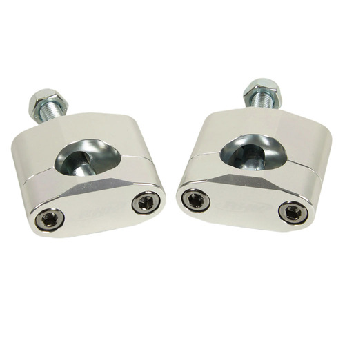 RHK Universal 1 1/8 Rubber M10 Bolt 35mm Silver (RHKBMS-09) Handlebar Mount