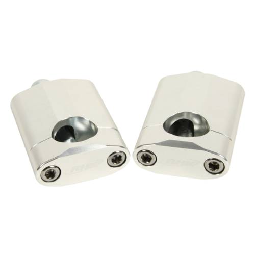 RHK Universal 1 1/8 Rubber M10 Bolt 60mm Silver (RHKBMS-10) Handlebar Mount
