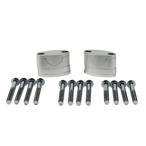 RHK Universal 1 1/8 Adjustable Solid Silver (RHKBMS-11) Handlebar Mount