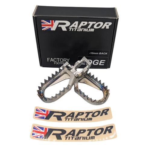 Raptor Titanium Stark Varg Edge Footpegs STARK VARG 2023-2024 (10 Back)