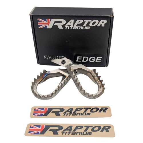 Raptor Titanium Ducati DESMO 450 MX 2025-2026 Edge Footpegs (10 Down & 10 Back)