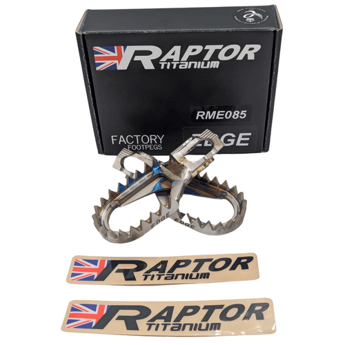 Raptor Titanium KTM 85 SX 2025 Edge Footpegs (10 Down & 5 Back)
