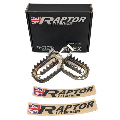 Raptor Titanium Stark Varg Apex Footpegs STARK VARG 2023-2024 (15 Back)