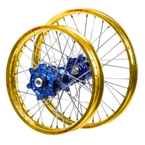 Yamaha Adventure SM Pro Blue Hubs / Excel Gold Rims Wheel Set XTZ 690 TENERE (T7) 2019-2024 (21*2.15 / 18*4.25)