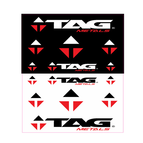 TAG Metals Team Sticker Kit