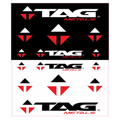 TAG Metals Team Trailer Sticker Black