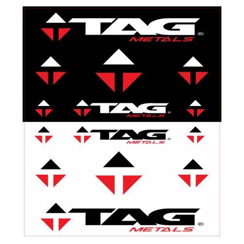 TAG Metals Team Trailer White Sticker