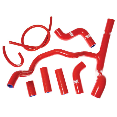 Samco Sport Aprilia Red Radiator Hose Kit V4 1100 TUONO RR 2015-2025 (APR-8)