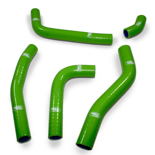 Samco Sport Green Off Road Radiator Hose Kit KX 250 F 2021-2024 (KAW-99)