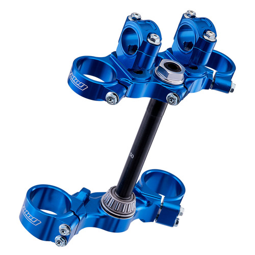 Talon Husqvarna Blue Junior Adjustable Triple Clamp