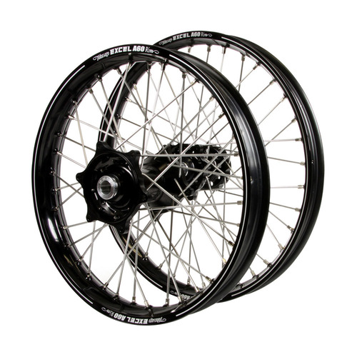 Fantic Talon Black Hubs / A60 Black Rims Wheel Set XE 125 2021-2024 (21*1.6 / 18*2.15 OE)