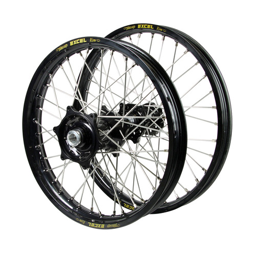 Husqvarna Talon Black Hubs / Excel Black Rims Wheel Set TC 450 2001-2006 (21*1.6 / 18*2.15)