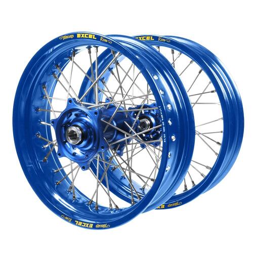 Kawasaki Talon Blue Hubs / Excel Blue Rims Supermotard Wheel Set