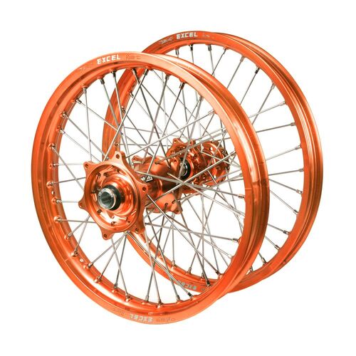 KTM Talon Orange Hubs / Excel Junior Orange Rims Wheel Set