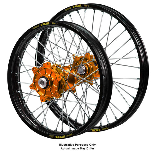 KTM 790-1090-1190-1290 Adventure Talon Orange Hubs / Excel Black Rims Wheel Set