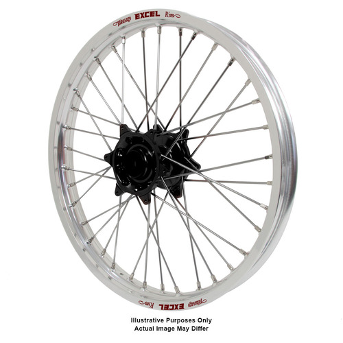 KTM 790-1090-1190-1290 Adventure Talon Black Hubs / Excel Silver Rims Front Wheel
