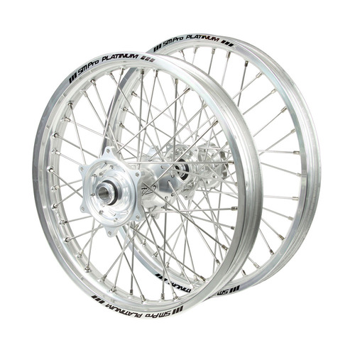 Honda Talon / Platinum SNR MX Silver Rims / Silver Hubs Wheel Set