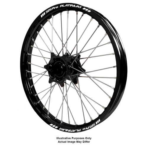 KTM 790-1090-1190-1290 Adventure Talon Black Hubs / SM Pro Platinum Black Rims Front Wheel