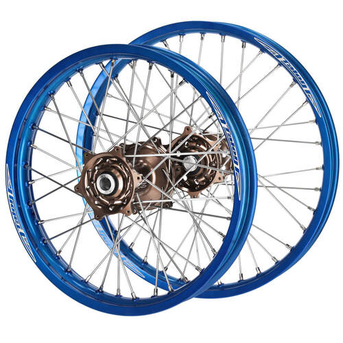 Fantic Talon Magnesium Hubs / Talon Blue Rims Wheel Set