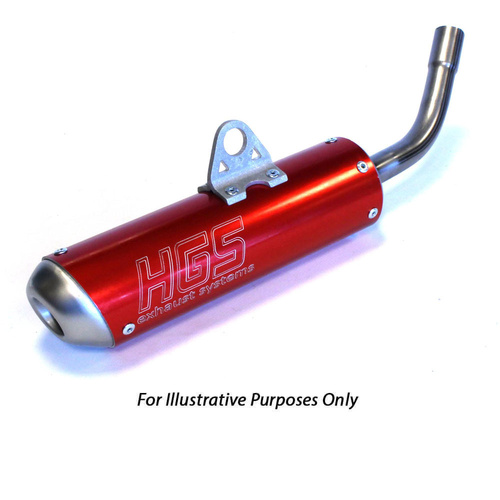 HGS Gas Gas MC 85 2025-2027 Red 2 Stroke Round Silencer