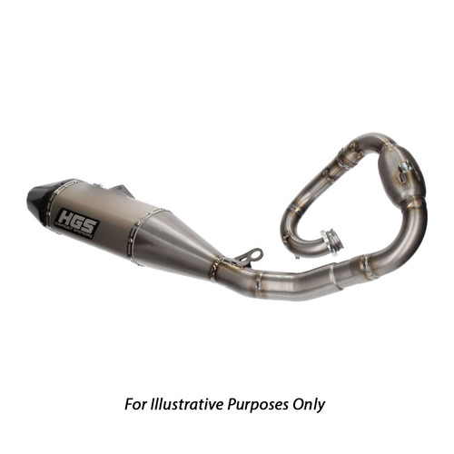 HGS Fantic Complete Stainless Steel Carbon Exhaust System
