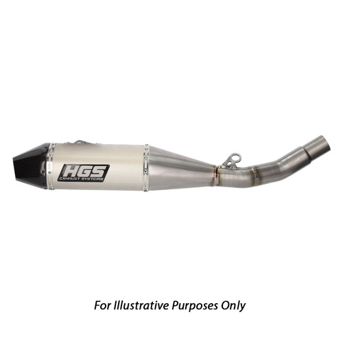 HGS Fantic 4 Stroke Stainless Steel Carbon Silencer 