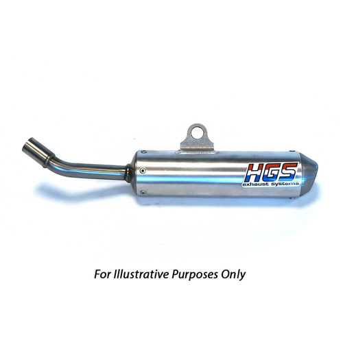 HGS Yamaha Silver 2 Stroke Round Silencer YZ 85 2002-2024